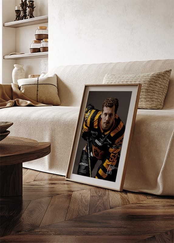 Poster Arvid Lundberg #52 Skellefteå AIK 2024/2025 crossfade