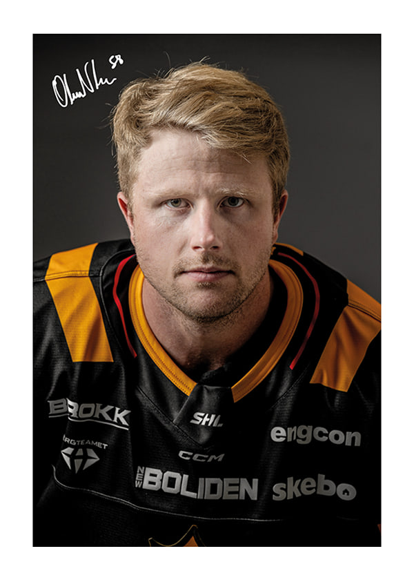 Poster Oskar Nilsson #58 Skellefteå AIK 2024/2025