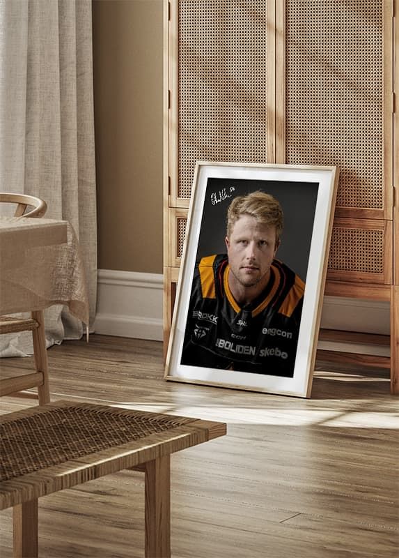 Poster Oskar Nilsson #58 Skellefteå AIK 2024/2025 crossfade