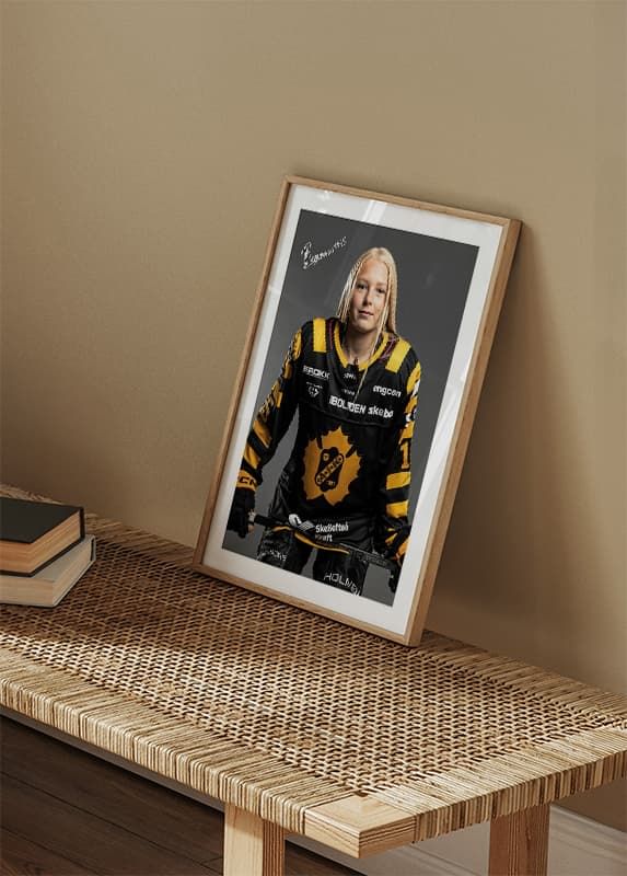 Poster Nikita Bergmann #15 Skellefteå AIK 2024/2025 crossfade