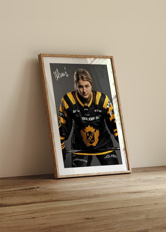 Poster Laura Lerchova #17 Skellefteå AIK 2024/2025 crossfade