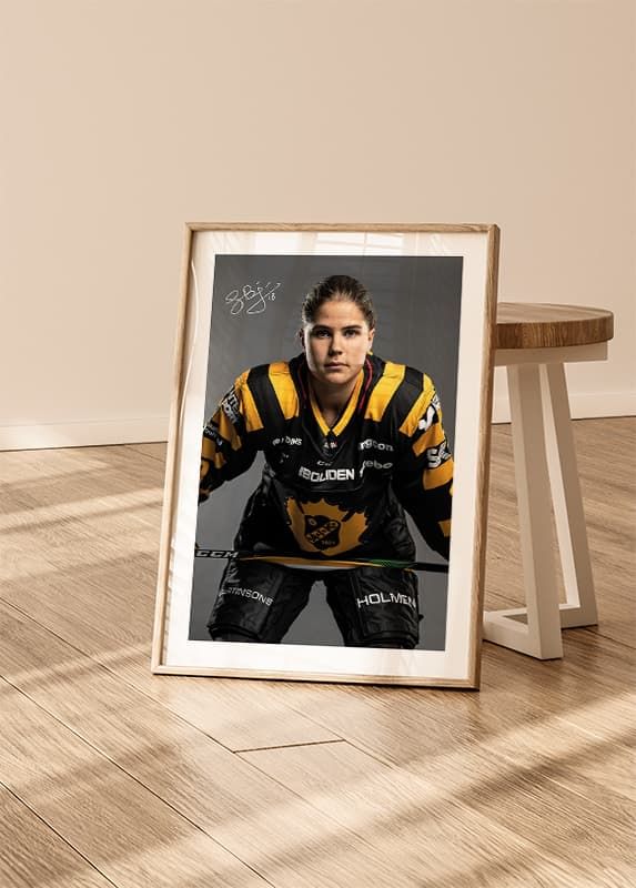 Poster Sara Bjurvén #18 Skellefteå AIK 2024/2025 crossfade