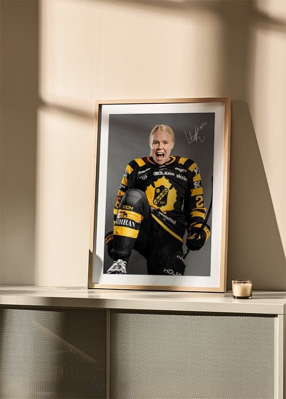 Poster Ida Kuoppala #26 Skellefteå AIK 2024/2025 crossfade