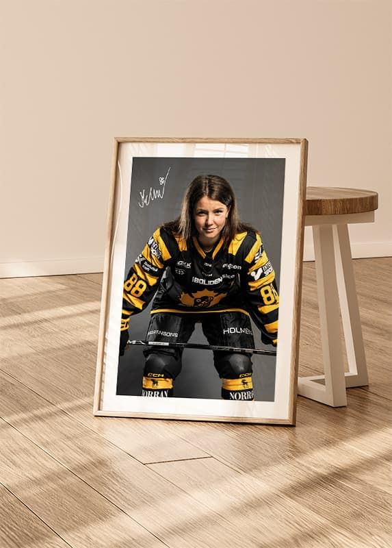 Poster Malou Berggren #88 Skellefteå AIK 2024/2025 crossfade