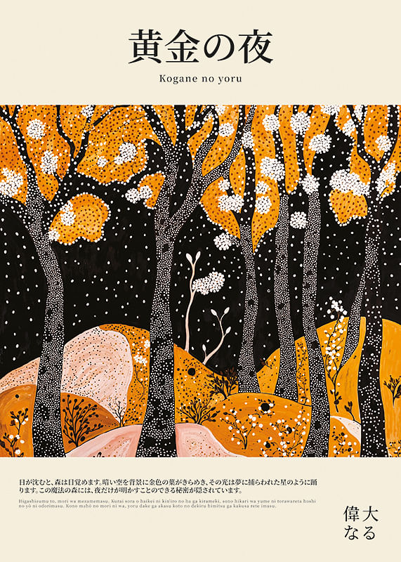 Poster Golden Nocturne