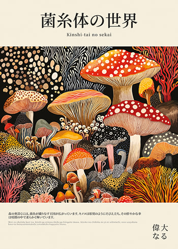 Poster Mushroom Wonderland