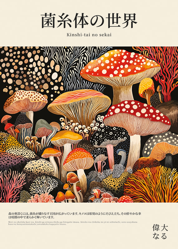 Colorful mushrooms create a magical world of shape and pattern-12