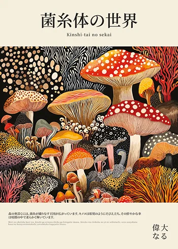 Poster Mushroom Wonderland