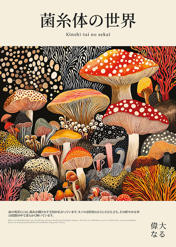 Poster Mushroom Wonderland