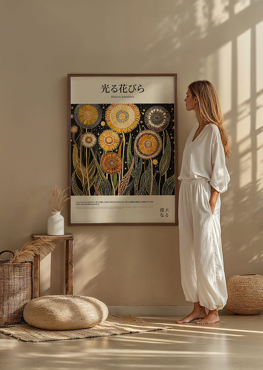 Florile strălucitoare în tonuri aurii luminează întunericul-12