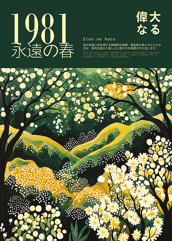 Poster Harmony Of Green Nature