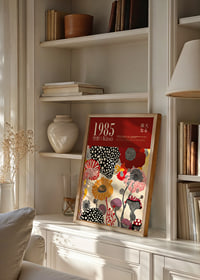 Flowers and dots create an explosive 80s theme-2