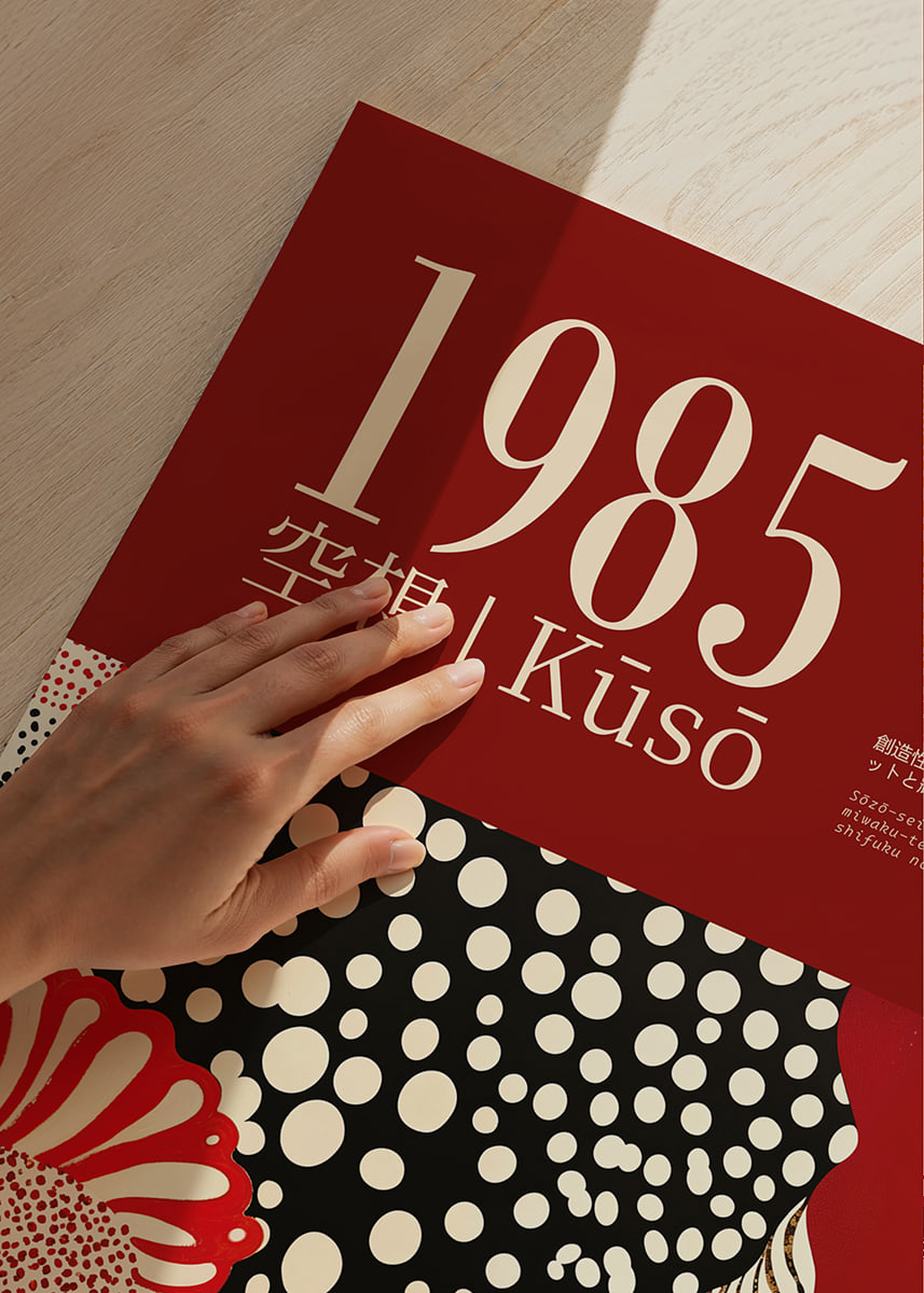 Flowers and dots create an explosive 80s theme-12