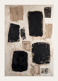 Mysterious shapes in earthy tones create a calm expression-3