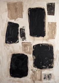 Mysterious shapes in earthy tones create a calm expression-7