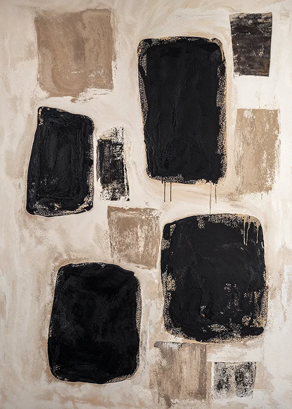 Mysterious shapes in earthy tones create a calm expression-12