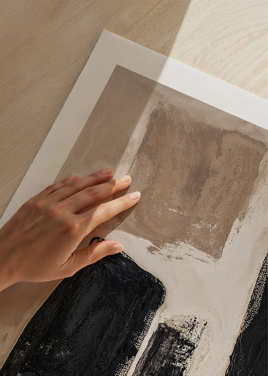 Mysterious shapes in earthy tones create a calm expression-12