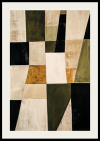 Et subtilt geometrisk mønster med naturlige jordfarger-2