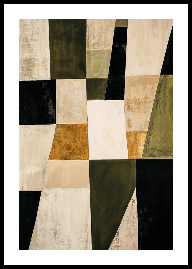 A subtle geometric pattern with natural earth tones-12
