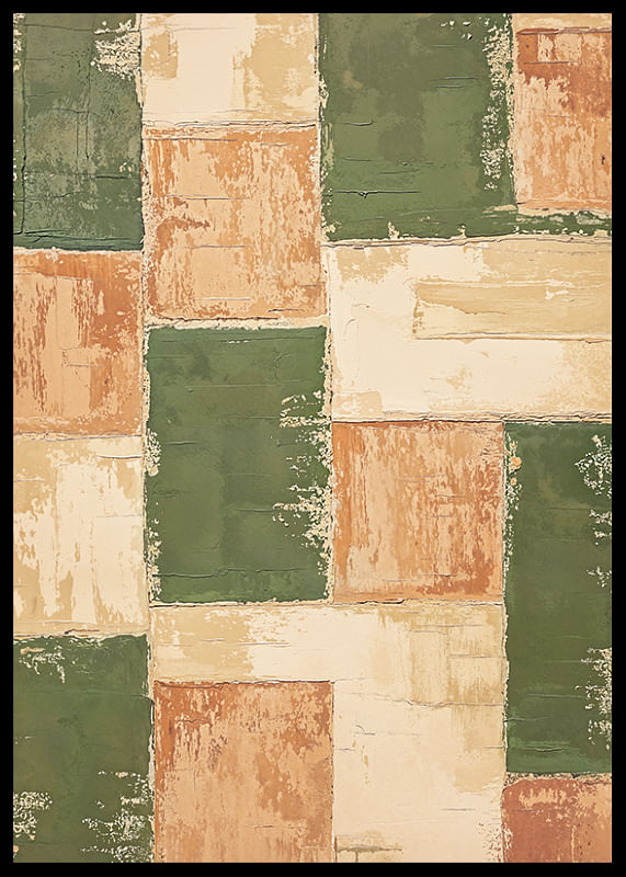 Color blocks in earthy tones create a warm atmosphere-12