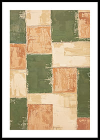 Color blocks in earthy tones create a warm atmosphere-0