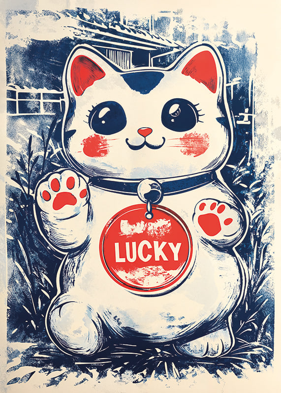 Charming and playful lucky cat that spreads joy-12