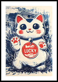 Charming and playful lucky cat that spreads joy-0