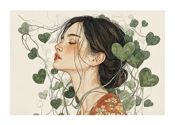 Poster Leafy Embrace