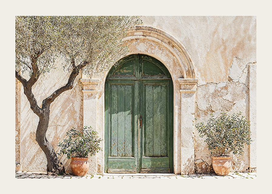A green door embedded in the charm and timeless beauty of the Mediterranean-12