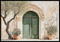 A green door embedded in the charm and timeless beauty of the Mediterranean-6