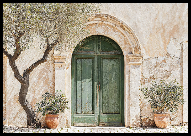 A green door embedded in the charm and timeless beauty of the Mediterranean-12