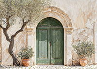 A green door embedded in the charm and timeless beauty of the Mediterranean-7
