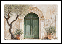 A green door embedded in the charm and timeless beauty of the Mediterranean-0