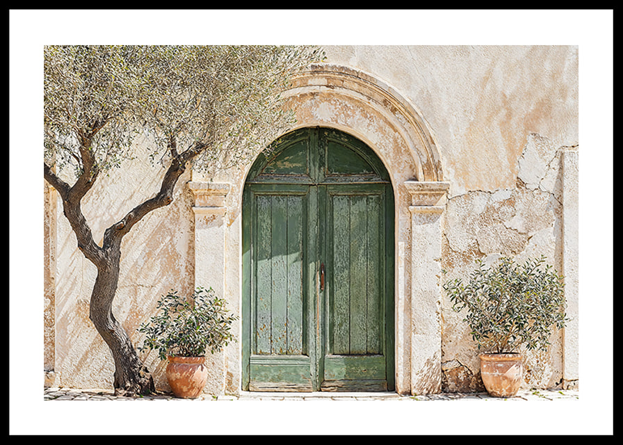 A green door embedded in the charm and timeless beauty of the Mediterranean-12