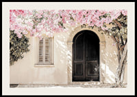 Mjuk ro under blommande rosa skydd-2