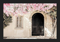 Mjuk ro under blommande rosa skydd-5