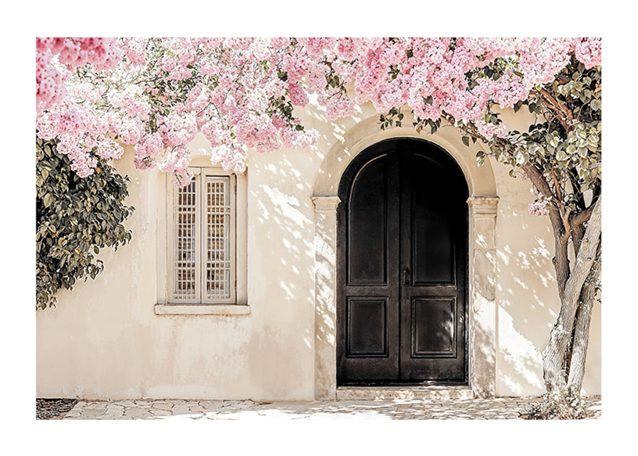 Mjuk ro under blommande rosa skydd-12