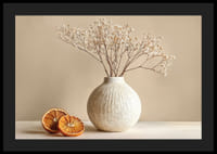 Elegant plakat med rustikk vase og skiver av appelsiner-4