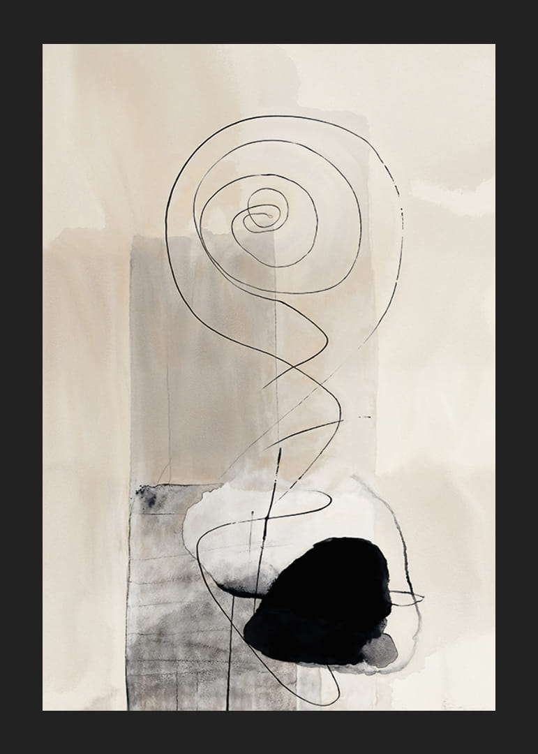 A subtle spiral flows through dreamy colors-12