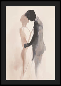 Två silhuetter möts i en mjuk och romantisk dans-4