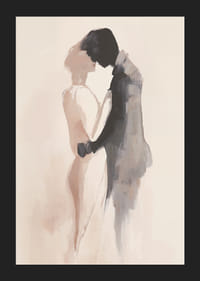 Två silhuetter möts i en mjuk och romantisk dans-5