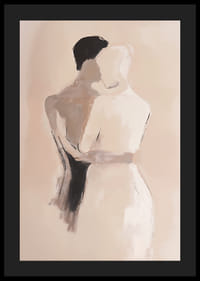 Two silhouettes embraced in a moment of timeless beauty-4