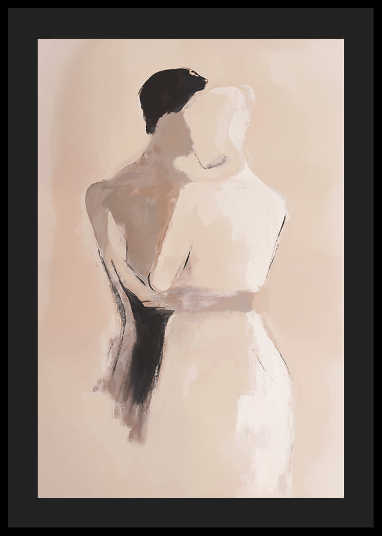 Two silhouettes embraced in a moment of timeless beauty-12