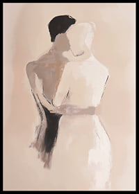 Two silhouettes embraced in a moment of timeless beauty-6