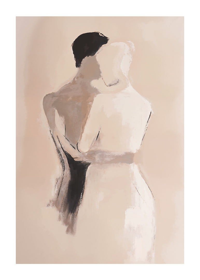 Two silhouettes embraced in a moment of timeless beauty-12
