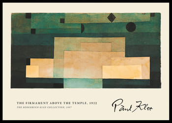 Poster The Firmament above the temple By Paul Klee