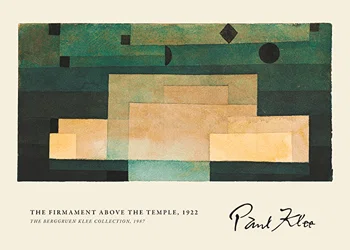 Poster The Firmament above the temple By Paul Klee