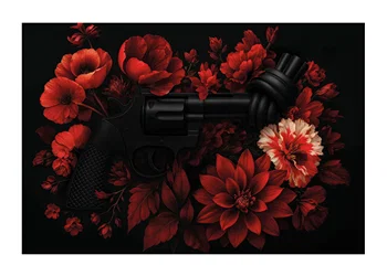 Poster Non-Violence In Bloom Black Edition