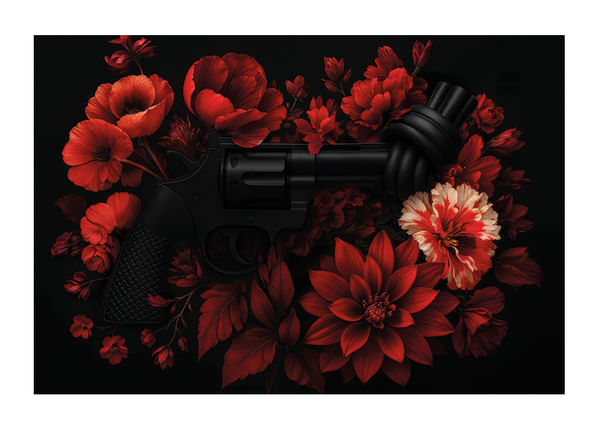 Poster Non-Violence In Bloom Black Edition