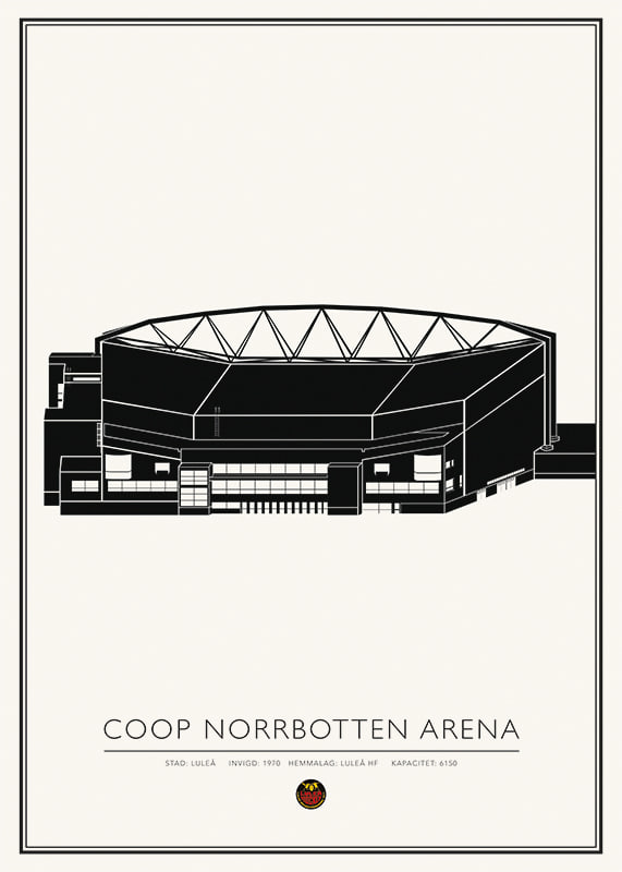 Poster Coop Norrbotten Arena Luleå Hockey No.2